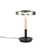 Trio Lighting pöytävalaisin Celeste LED mattamusta/kromattu/