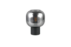 Trio Lighting pöytävalaisin Diva E27 mattamusta/kromattu