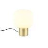 Trio Lighting pöytävalaisin Diva E27 mattamessinki/valkoinen
