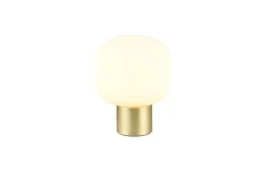 Trio Lighting pöytävalaisin Diva E27 mattamessinki/valkoinen