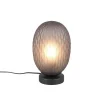 Trio Lighting pöytävalaisin Facette E27 mattamusta/savu