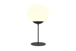 Trio Lighting pöytävalaisin Fomento E27 mattamusta/valkoinen