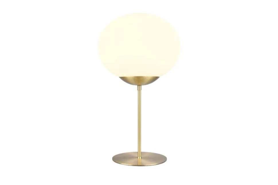 Trio Lighting pöytävalaisin Fomento E27 mattamessinki/valkoi