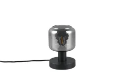 Trio Lighting pöytävalaisin Mataro E14 mattamusta/savu