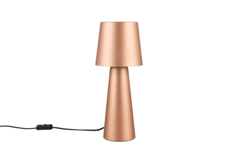 Trio Lighting pöytävalaisin Nubian E27 kahvinruskea