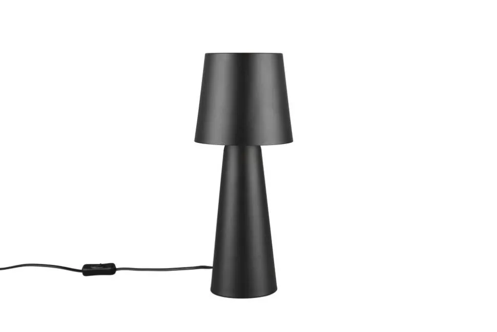 Trio Lighting pöytävalaisin Nubian E27 mattamusta