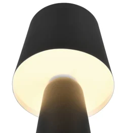 Trio Lighting pöytävalaisin Nubian E27 mattamusta