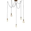 Trio Lighting riippuvalaisin Diva E27 mattamessinki/valkoine