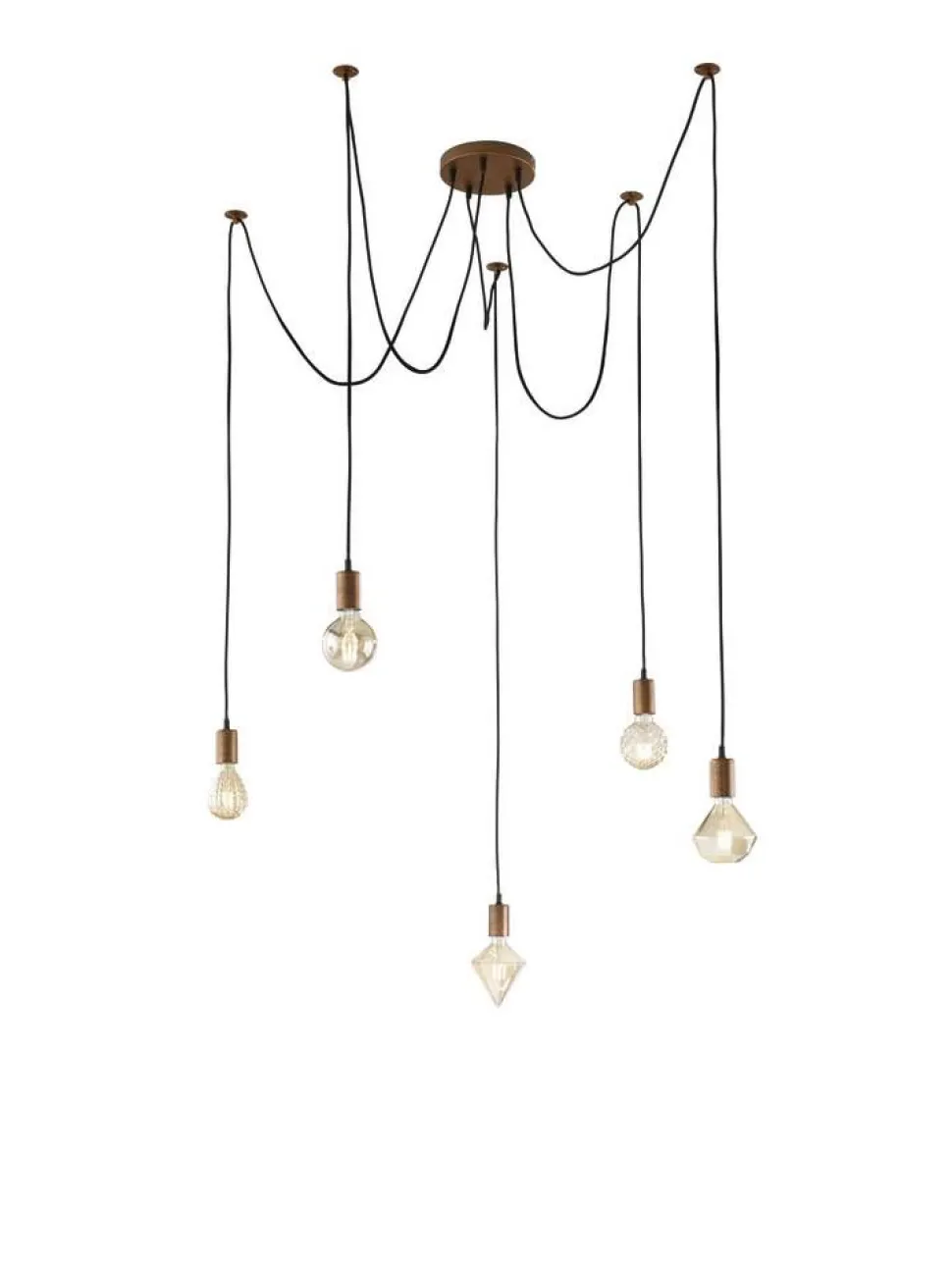 Trio Lighting riippuvalaisin Diva E27 mattamessinki/valkoine