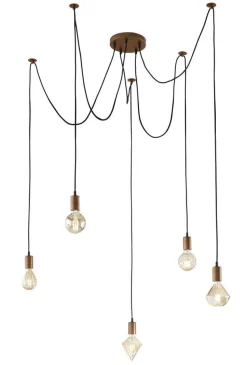 Trio Lighting riippuvalaisin Diva E27 mattamessinki/valkoine