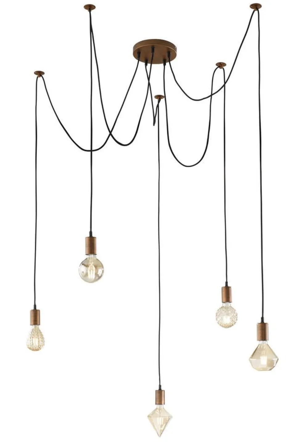 Trio Lighting riippuvalaisin Diva E27 mattamessinki/valkoine