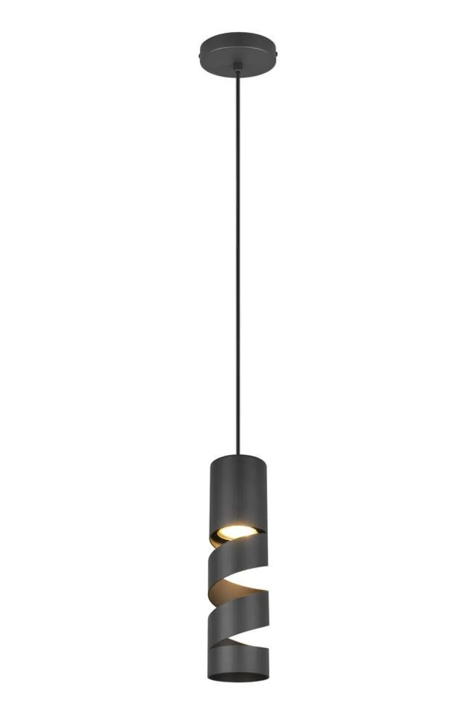 Trio Lighting riippuvalaisin Stream 1-os GU10 mattamusta