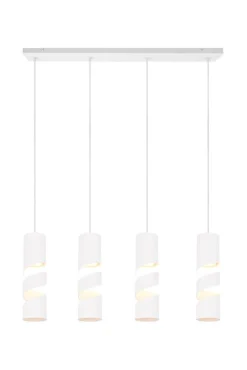 Trio Lighting riippuvalaisin Stream 4-os GU10 mattavalkoinen