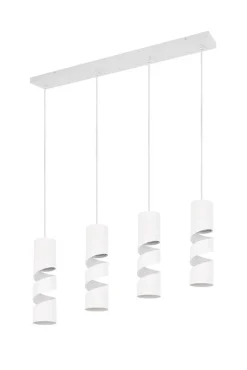 Trio Lighting riippuvalaisin Stream 4-os GU10 mattavalkoinen