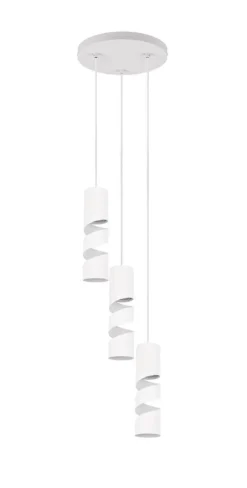 Trio Lighting riippuvalaisin Stream 3-os GU10 mattavalkoinen
