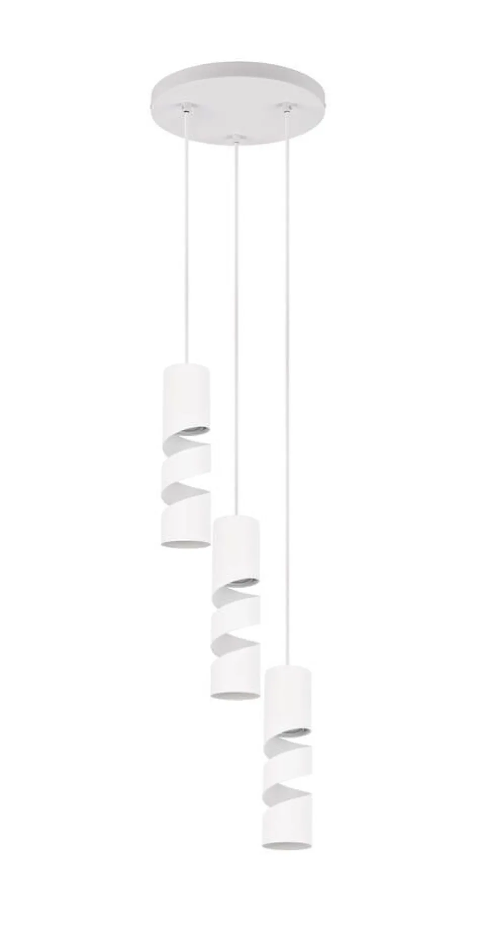 Trio Lighting riippuvalaisin Stream 3-os GU10 mattavalkoinen