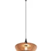 Trio Lighting riippuvalaisin Colino E27 puu/antrasiitti