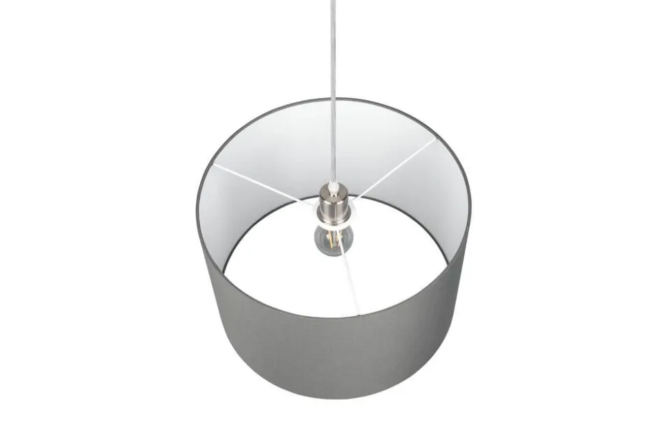 Trio Lighting riippuvalaisin Hotel 40 cm E27 harmaa