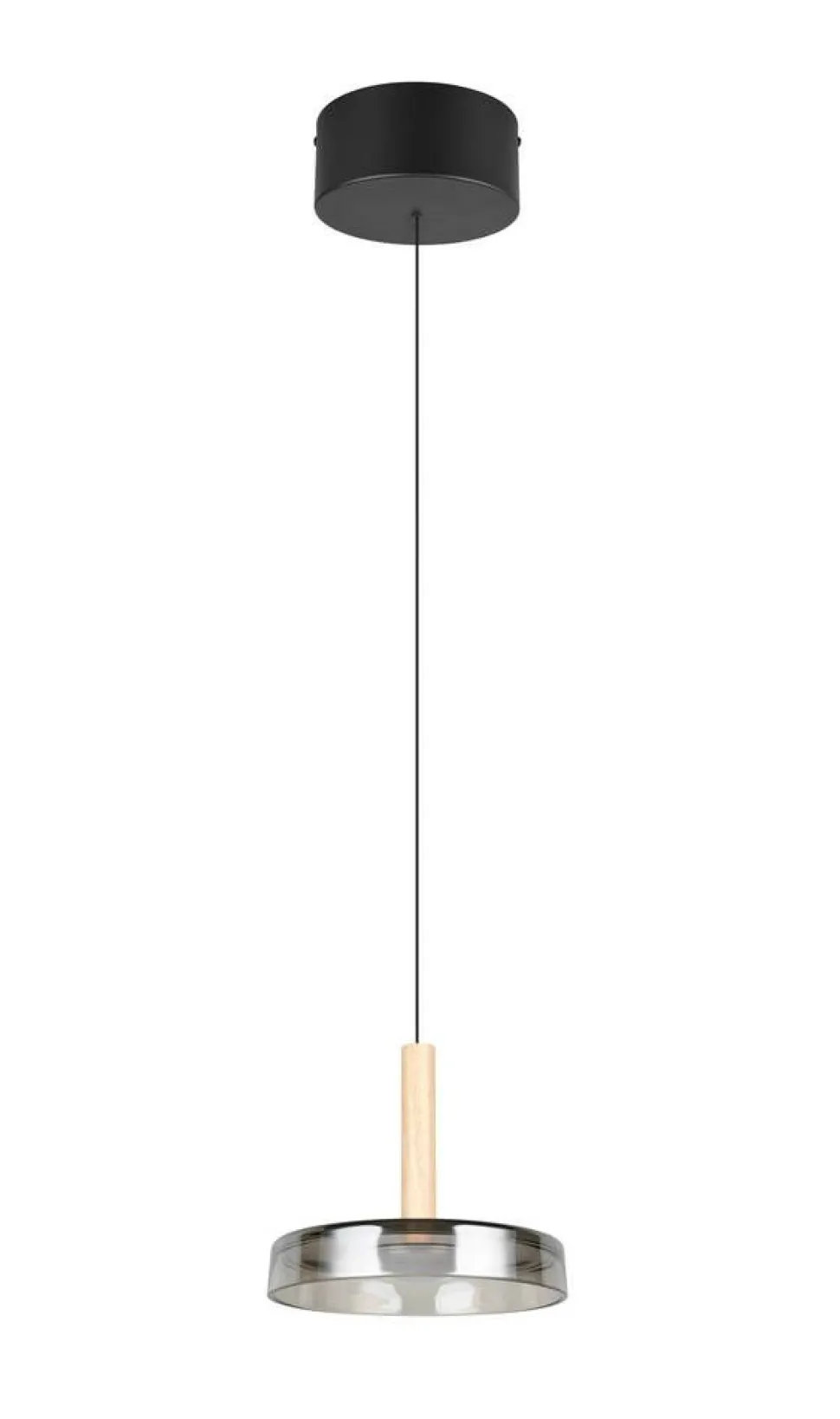 Trio Lighting riippuvalaisin Celeste LED 1-os mattamusta/kro
