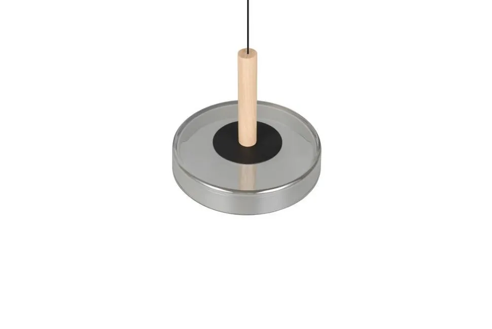 Trio Lighting riippuvalaisin Celeste LED 1-os mattamusta/kro