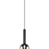 Trio Lighting riippuvalaisin Romino II E27 mattamusta/kulta