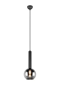 Trio Lighting riippuvalaisin Romino II E27 mattamusta/kulta
