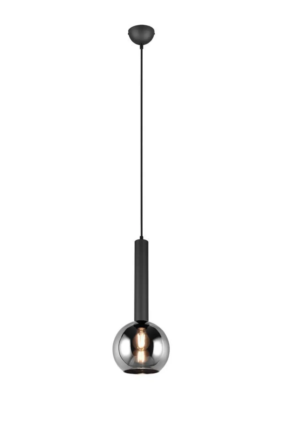 Trio Lighting riippuvalaisin Romino II E27 mattamusta/kulta
