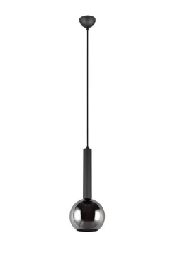 Trio Lighting riippuvalaisin Romino II E27 mattamusta/kulta