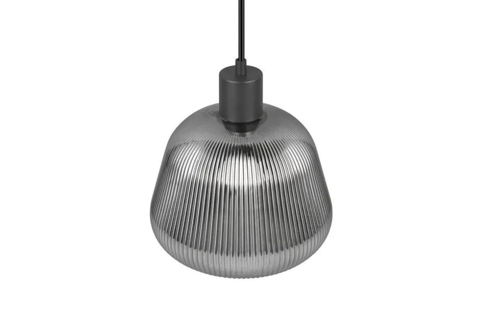 Trio Lighting riippuvalaisin Tarifa 1-os E27 mattamusta/krom