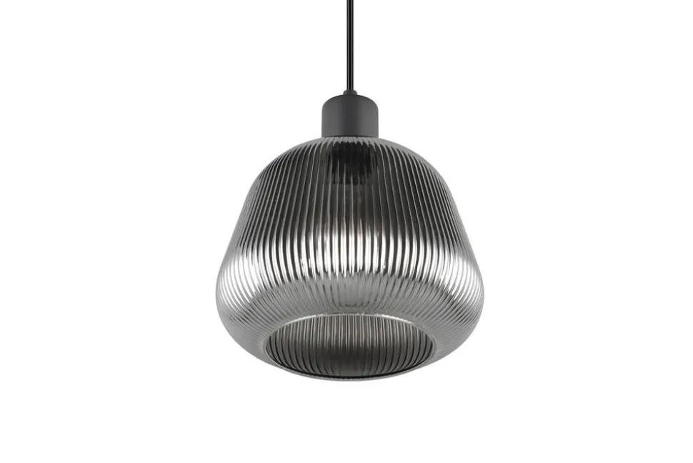 Trio Lighting riippuvalaisin Tarifa 1-os E27 mattamusta/krom