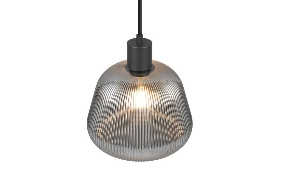 Trio Lighting riippuvalaisin Tarifa 1-os E27 mattamusta/krom