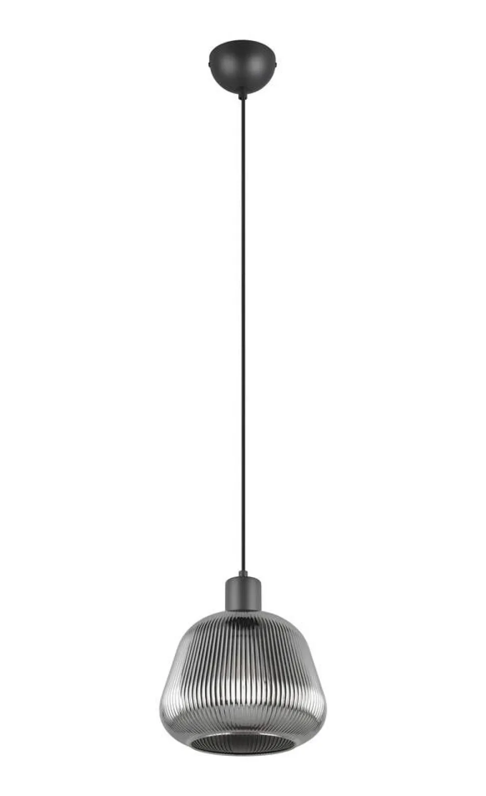 Trio Lighting riippuvalaisin Tarifa 1-os E27 mattamusta/krom