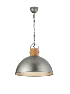 Trio Lighting riippuvalaisin Delhi E27 antiikkiteräs