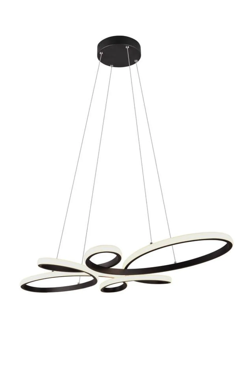 Trio Lighting riippuvalaisin Fly LED mattamusta