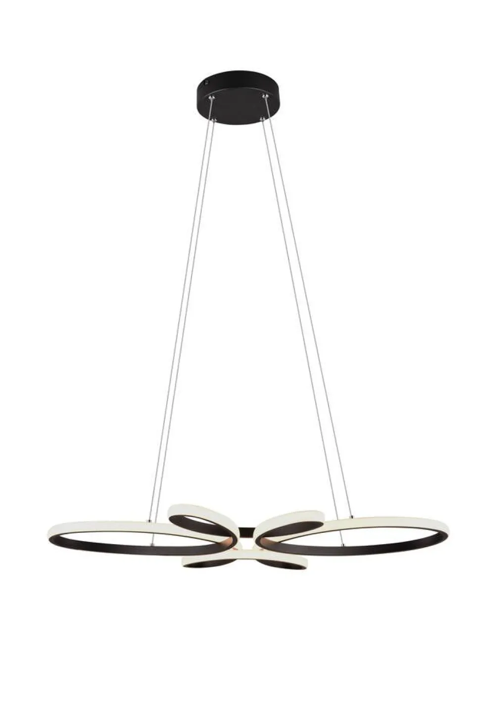 Trio Lighting riippuvalaisin Fly LED mattamusta