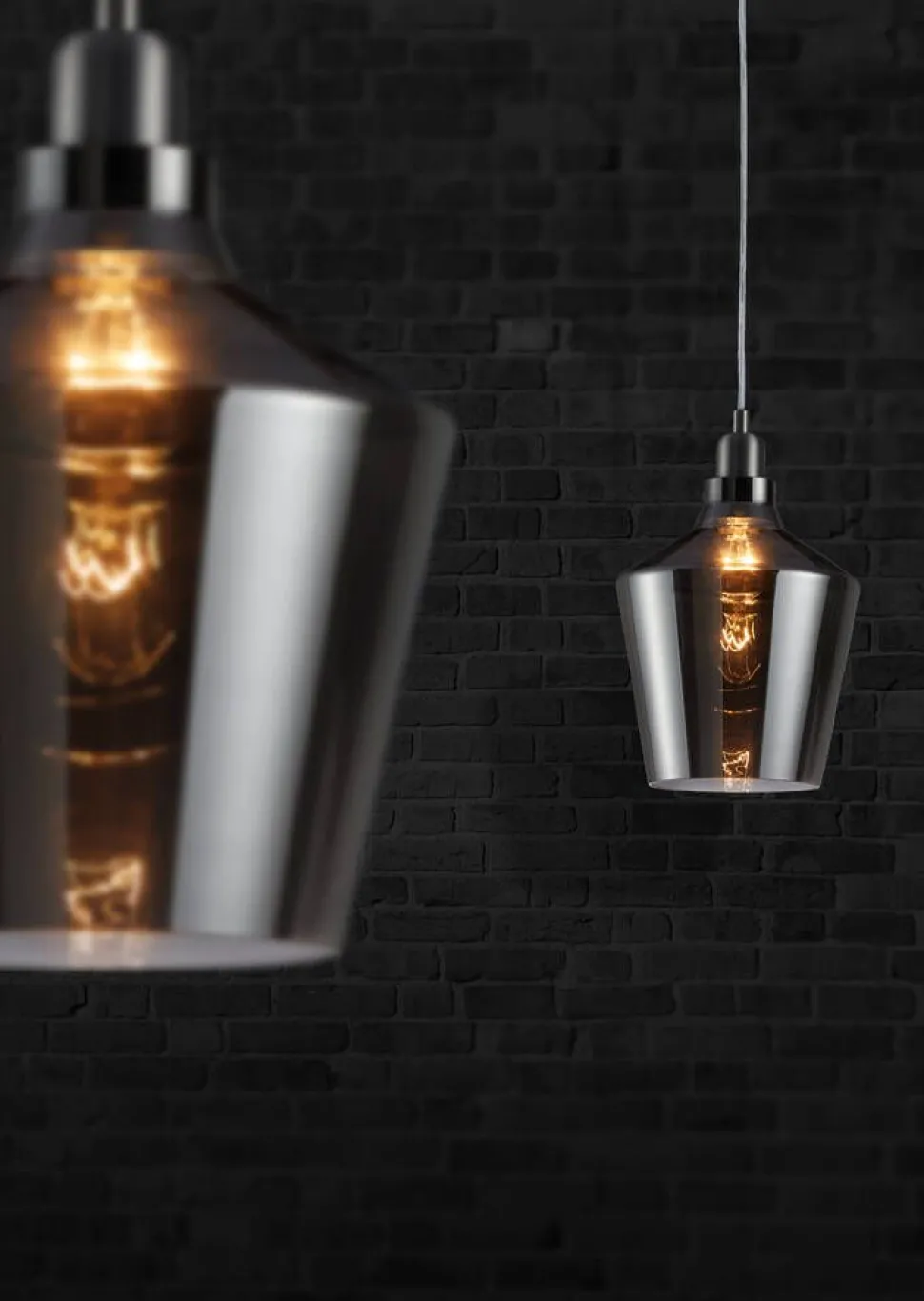 Trio Lighting riippuvalaisin Calais E27 savu