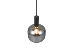 Trio Lighting riippuvalaisin Diva E27 mattamusta/kromattu