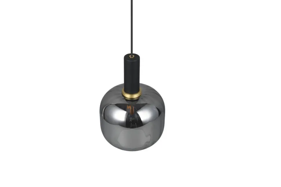 Trio Lighting riippuvalaisin Diva E27 mattamusta/kromattu