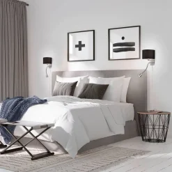 Trio Lighting seinävalaisin Hotel lukuvalolla E14 + LED harm