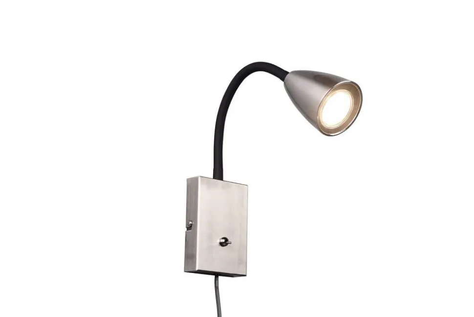 Trio Lighting seinävalaisin Wanda GU10 harjattu teräs