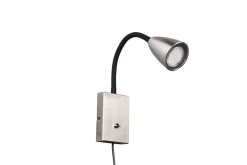 Trio Lighting seinävalaisin Wanda GU10 harjattu teräs