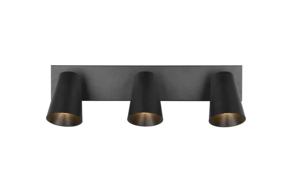 Trio Lighting spottivalaisin Sharp 3-os GU10 mattamusta/kult