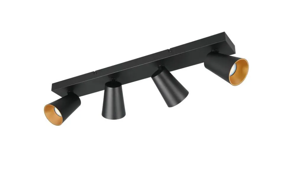 Trio Lighting spottivalaisin Sharp 4-os GU10 mattamusta/kult