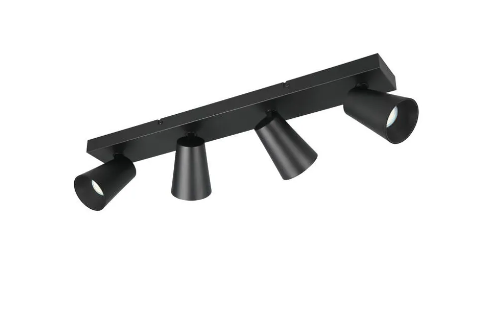 Trio Lighting spottivalaisin Sharp 4-os GU10 mattamusta/kult