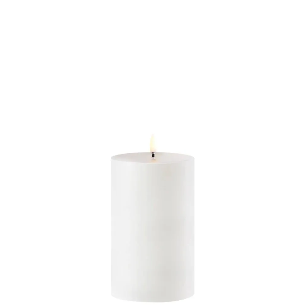 Uyuni LED kynttilä ulkokäyttöön 8,4x15 cm valkoinen
