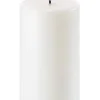 Uyuni LED pöytäkynttilä 7,8x20 cm valkea smooth