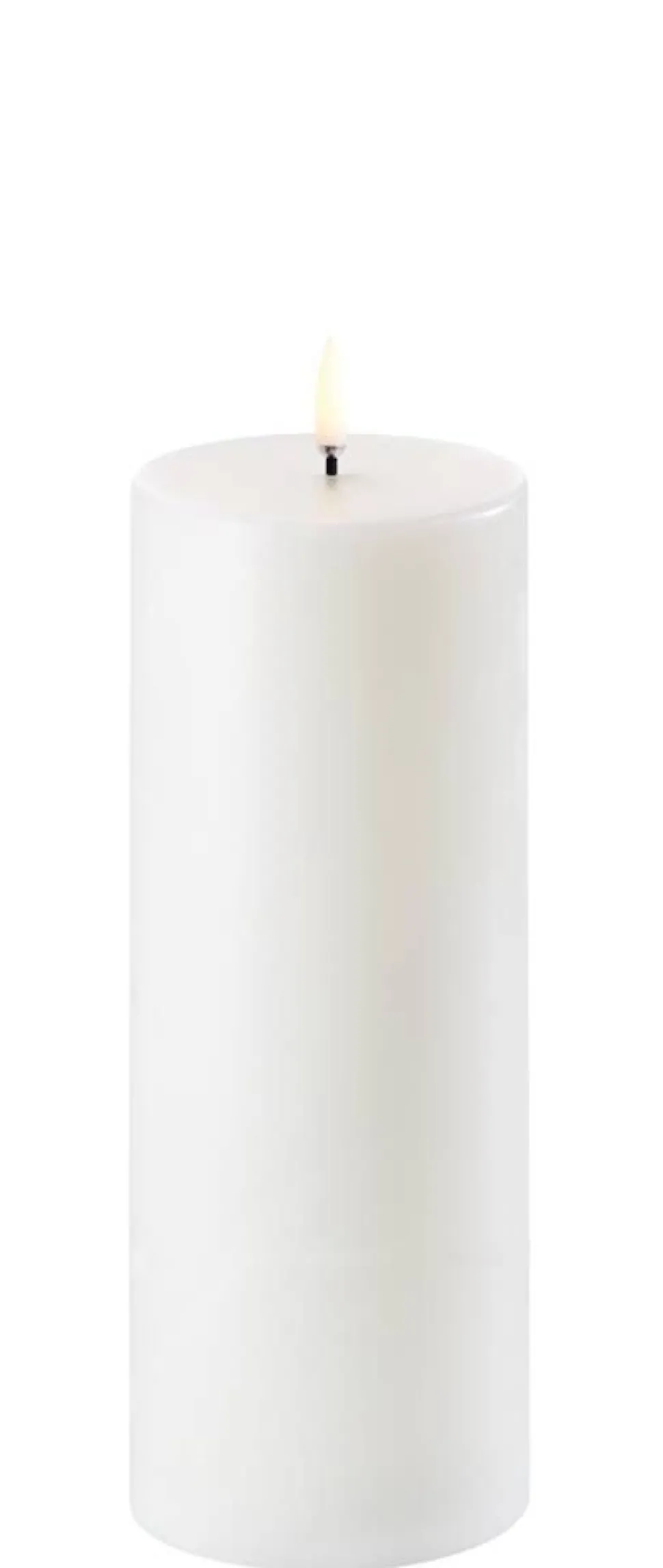 Uyuni LED pöytäkynttilä 7,8x20 cm valkea smooth