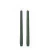 Uyuni LED-kruunukynttilä 2,3x25 cm Olive Green Smooth 2 kpl
