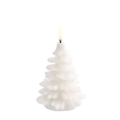 Uyuni LED-kynttilä kuusi 9x12 cm Nordic white Smooth