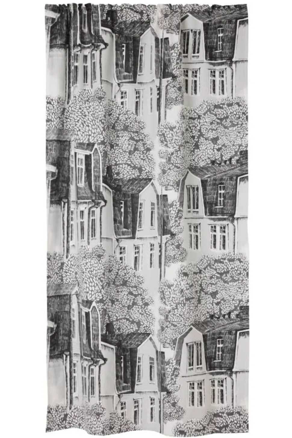 Vallila Puukylä valmisverho 140x250 cm harmaa